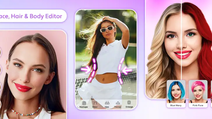 Hair Styler App, AI Hairstyle feature graphic