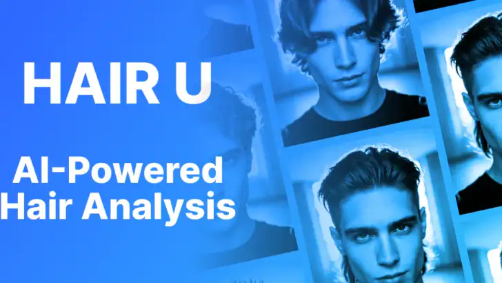 HAIR U: AI Haircut Scanner feature graphic