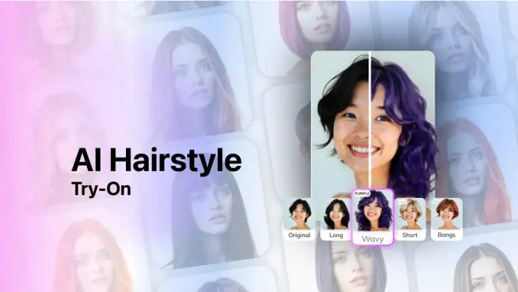 HairApp: AI Hairstyle Try On feature graphic