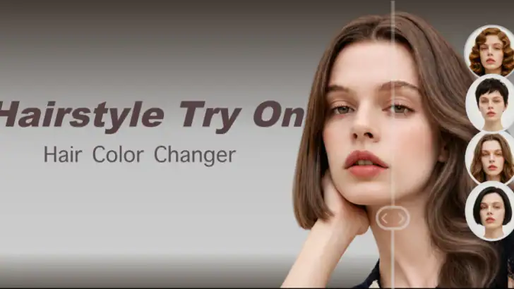 Hairstyle Try On-Color Changer feature graphic