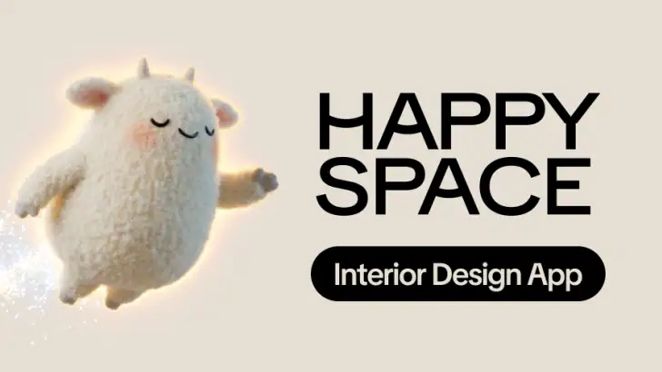 Happy Space - AI Home Design feature graphic