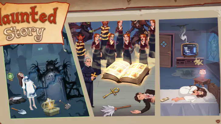 Haunted Story: Horror Puzzle feature graphic