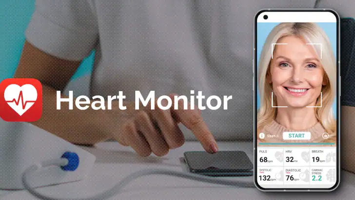 Heart Monitor: Measure BP & HR feature graphic