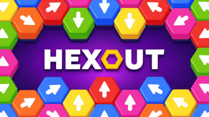 Hexout - Color Hexa Puzzle feature graphic