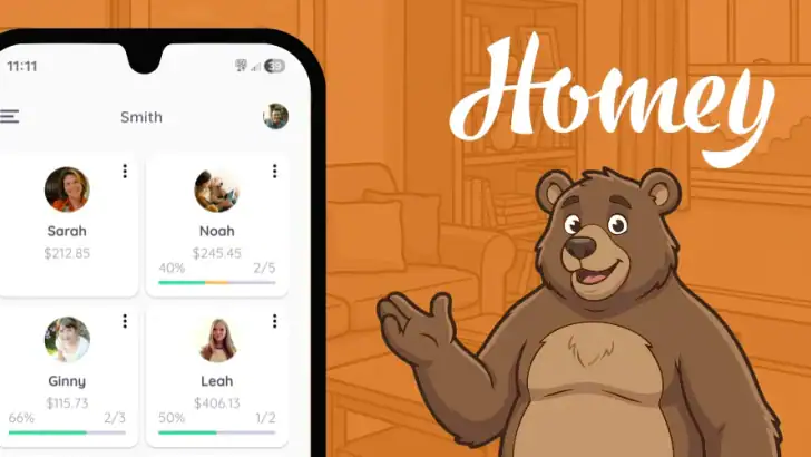 Homey - Chores and Allowance feature graphic