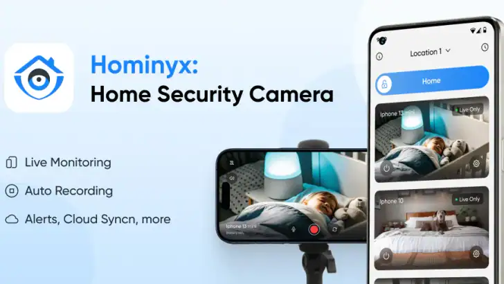 Hominyx: Home Security Camera feature graphic