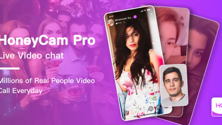 Honeycam Pro-Live Video Chat feature graphic
