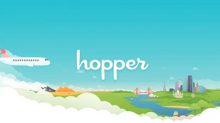 Hopper: Hotels, Flights & Cars feature graphic