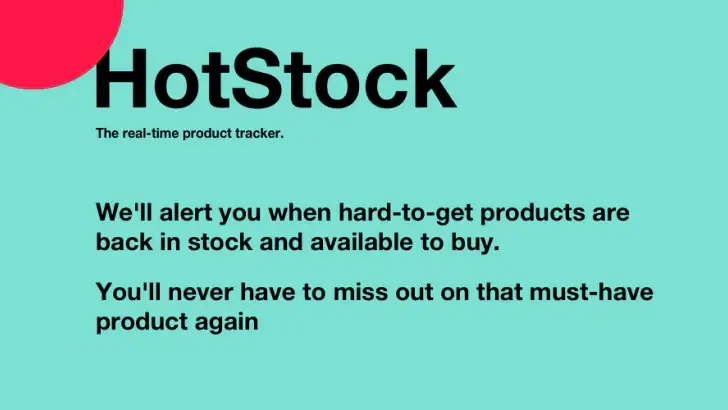 HotStock - in-stock alerts feature graphic