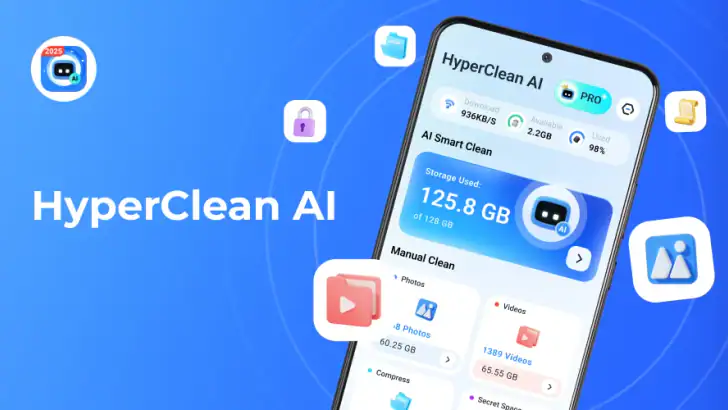 HyperClean AI feature graphic