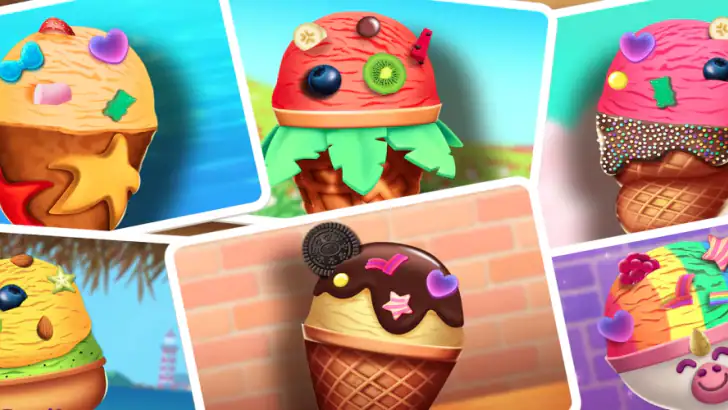 Ice Cream Making Game For Kids feature graphic