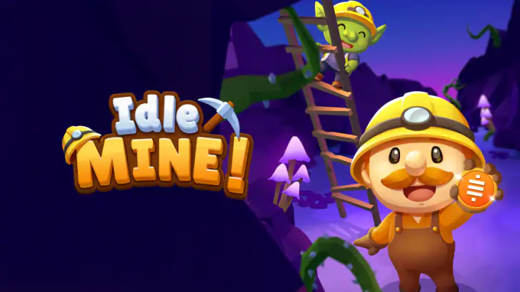 Idle Mine! Tycoon Mining Game feature graphic