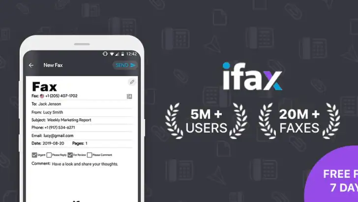iFax - Send & receive fax app feature graphic