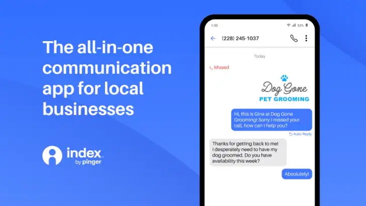 Index: Business Phone Number feature graphic
