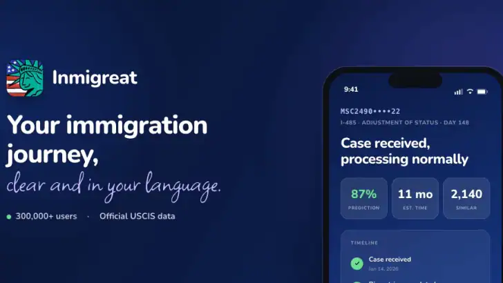 Inmigreat: USCIS Case Tracker feature graphic