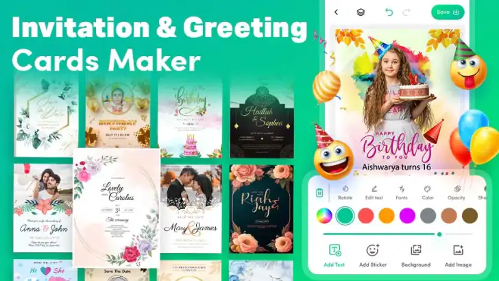 Invitation Card Maker & Invite feature graphic