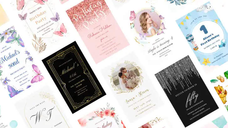 Invitation Maker Greeting Card feature graphic