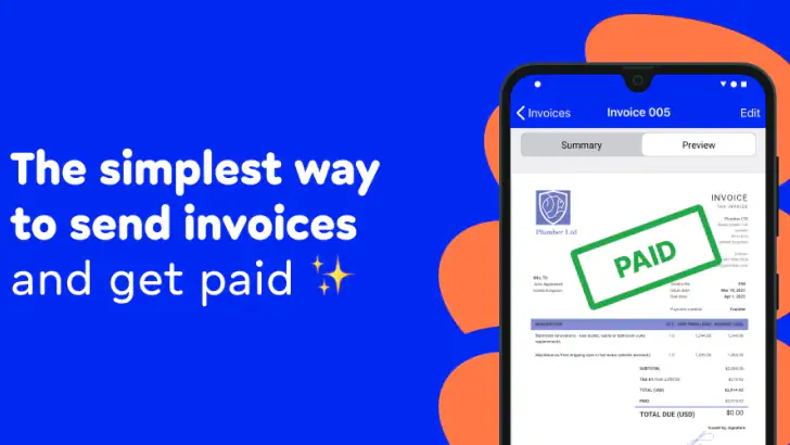 Invoice Maker by Billdu feature graphic