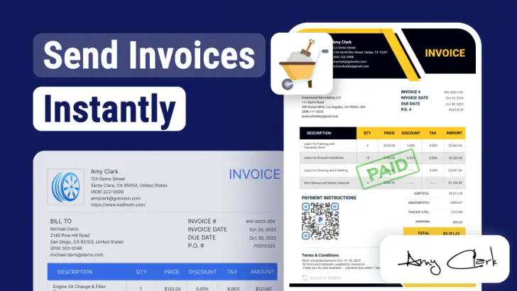 Invoice Maker - InvoiceBase feature graphic