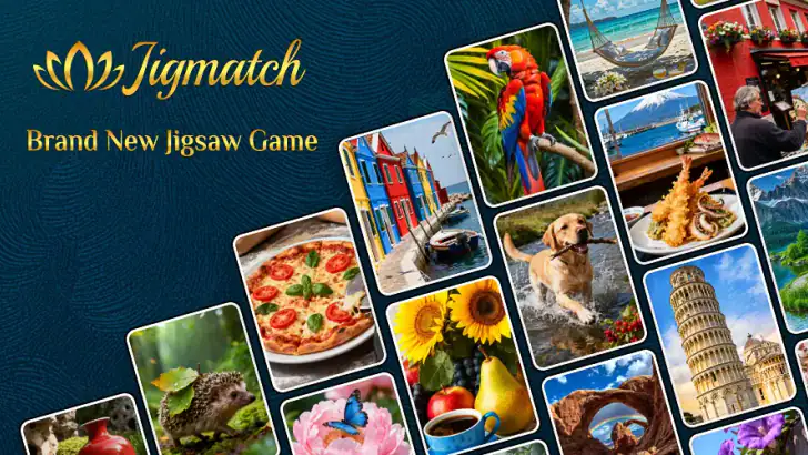 Jigmatch - Solitaire Puzzle feature graphic