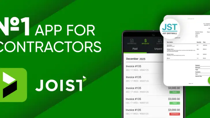 Joist Invoices for Contractors feature graphic