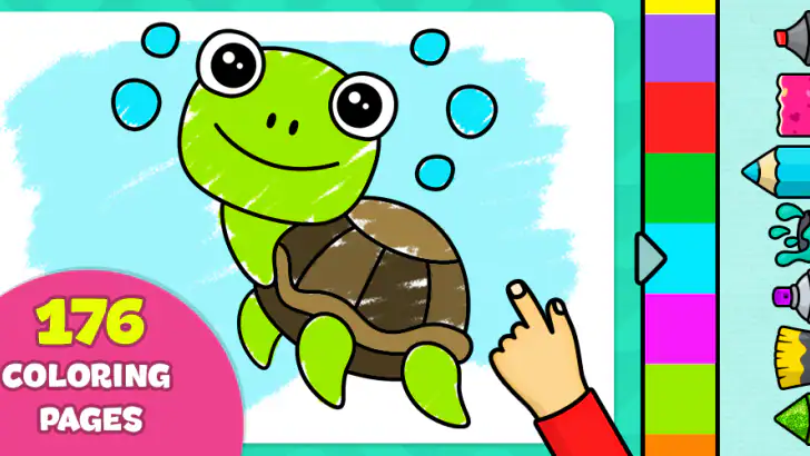 Kids Color Games: Baby Drawing feature graphic