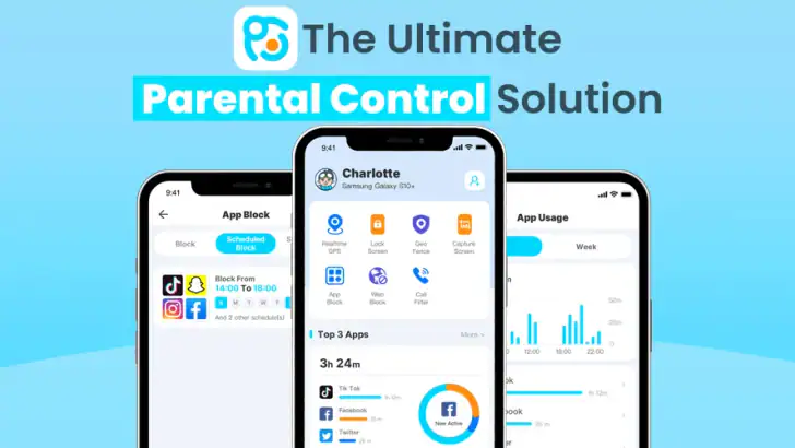 KidsGuard-Parental Control App feature graphic