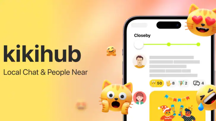Kiki: Chat, Flirt, People Near feature graphic