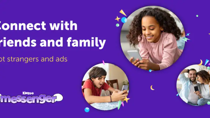 Kinzoo: Fun All-Ages Messenger feature graphic