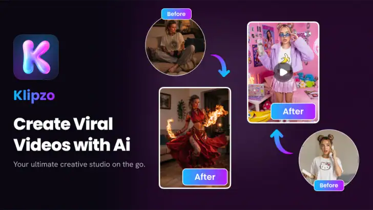 Klipzo – AI Video Creator feature graphic