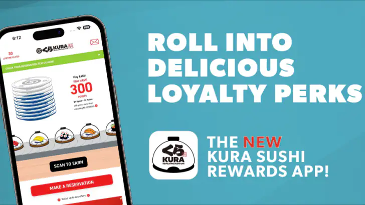 Kura Sushi Rewards feature graphic