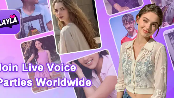 Layla-Voice Chat & Party Rooms feature graphic
