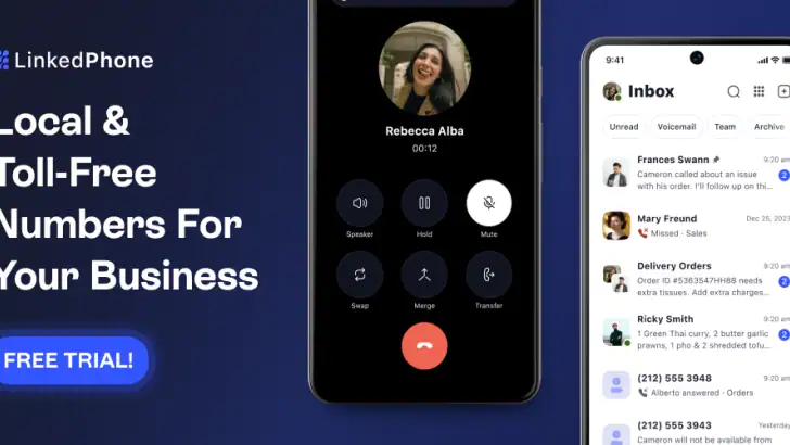 Linked Phone Business Number feature graphic