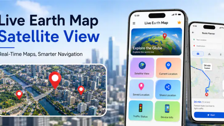 Live Earth Maps Satellite View feature graphic