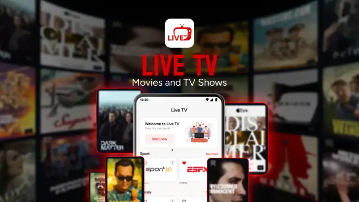 Live TV: Movies and TV Shows feature graphic