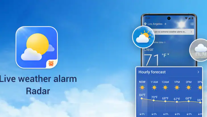 Live weather alarm-Radar feature graphic