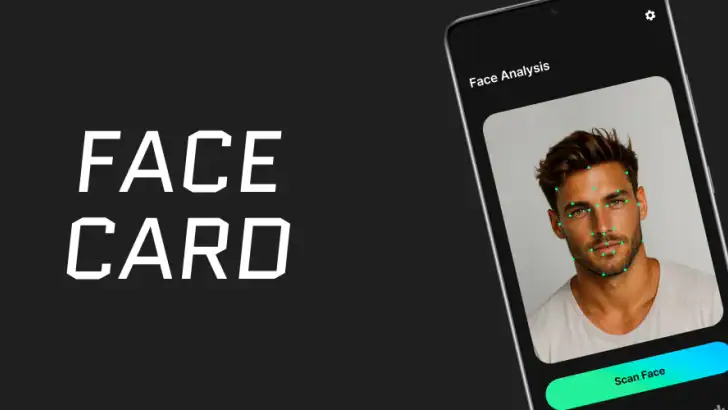 Looksmaxxing AI - Face Card feature graphic