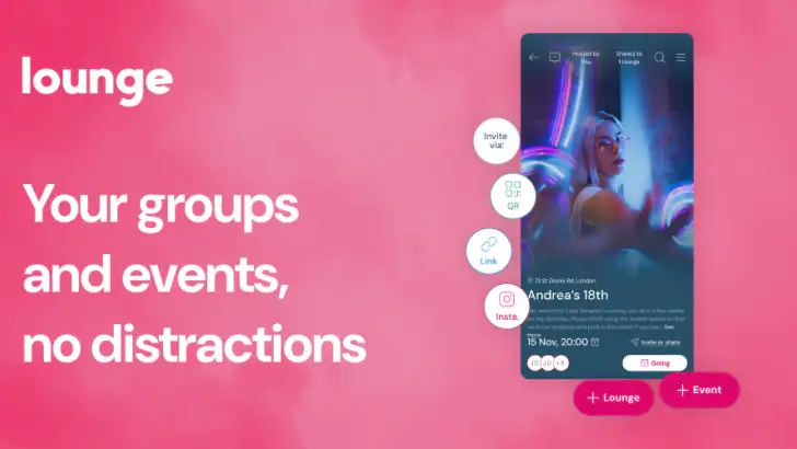 Lounge - Groups & Events feature graphic