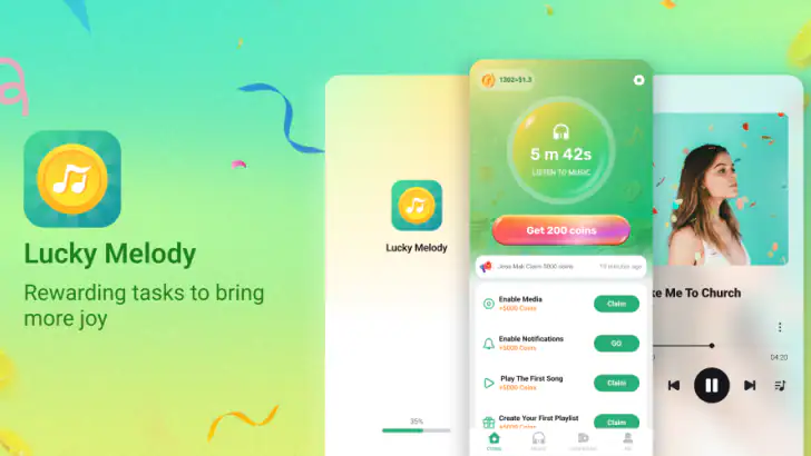 Lucky Melody - Earn Money feature graphic