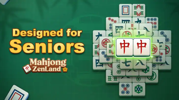Mahjong ZenLand: Senior Match feature graphic