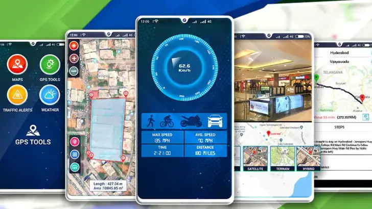 Maps, Navigation & Directions feature graphic