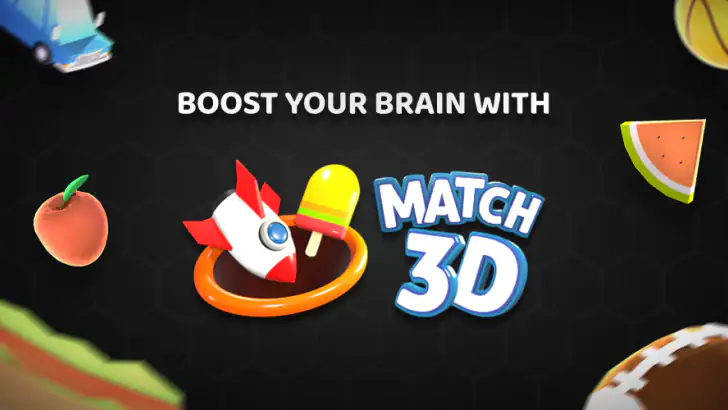 Match 3D -Matching Puzzle Game feature graphic