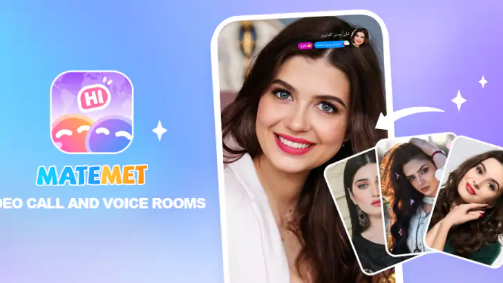 MateMet - Live Video Call feature graphic