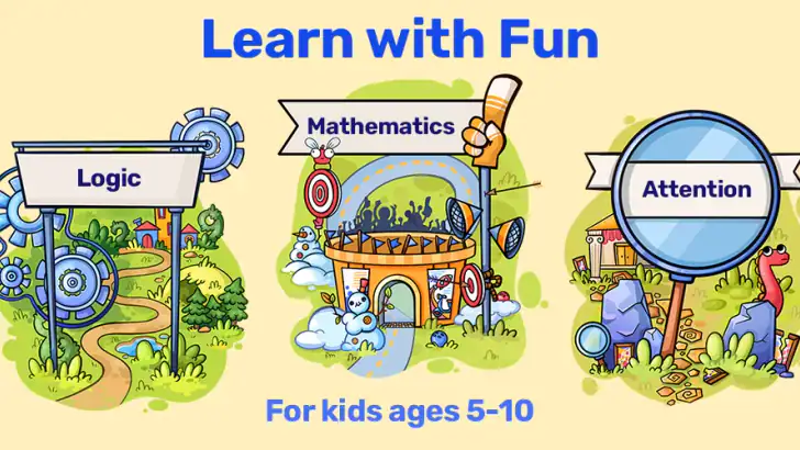 Math & Logic games for kids feature graphic