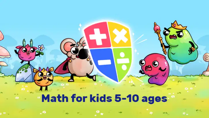 MathHero: Math Games for Kids feature graphic