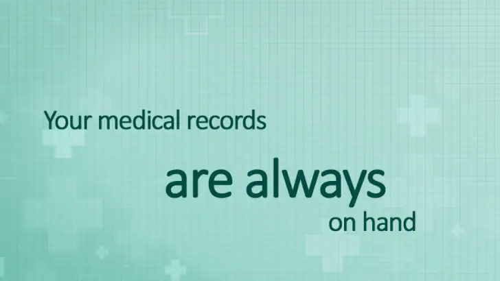 Medical records feature graphic