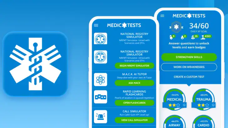 MedicTests 2026 EMS Education feature graphic