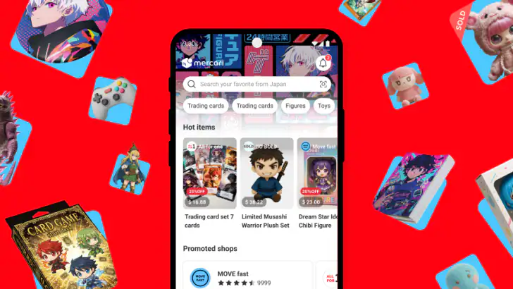 Mercari Japan: Anime Shopping feature graphic
