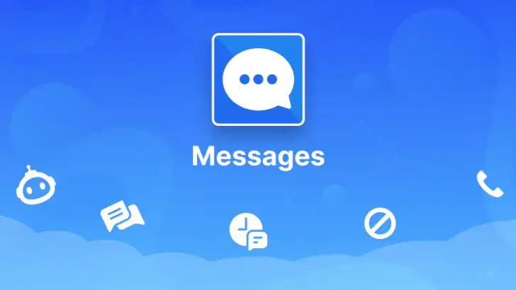 Messages: SMS Messaging App feature graphic