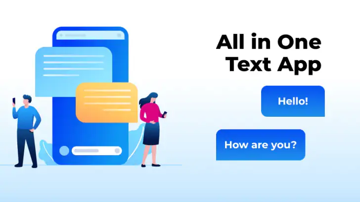 Messages - SMS Texting App feature graphic